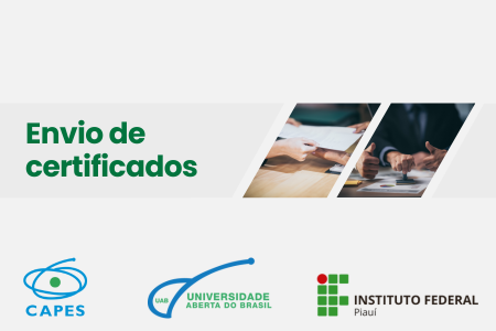 Envio de certificados: Curso Ambiente Virtual de Ensino e Aprendizagem Moodle